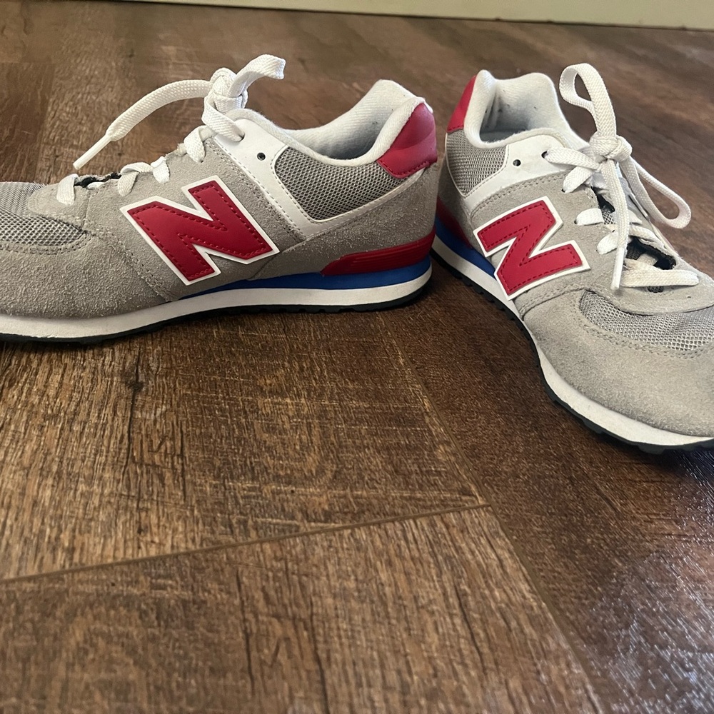New Balance Gray and Pink Athletic Shoes
